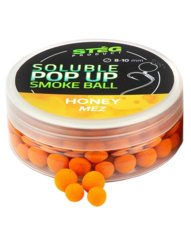 Steg SOLUBLE Pop Up Smoke Ball Honig 8-10mm 20g Method Feeder Köder Auftreibend-M.F. Pop Up´s-JJ-Fishing