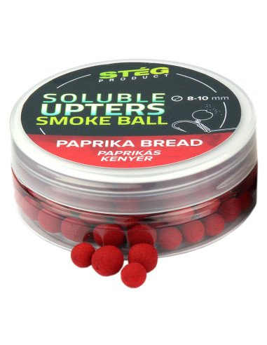 Steg SOLUBLE Upters Smoke Ball Paprika Bread 8-10mm 30g Method Feeder Köder Farbeffekt-M.F. Wafter-JJ-Fishing