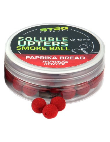 Steg SOLUBLE Upters Smoke Ball Paprika Bread 12mm 30g Method Feeder Köder Farbeffekt-M.F. Wafter-JJ-Fishing