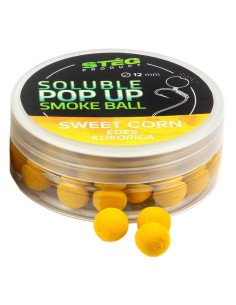 Steg SOLUBLE Pop Up Smoke Ball Sweet Corn 12mm 25g Method Feeder Köder Auftreibend-M.F. Pop Up´s-JJ-Fishing