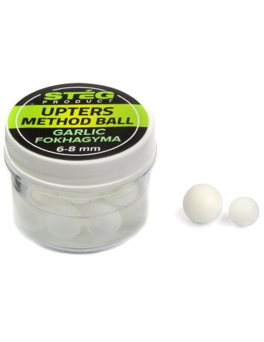 Steg Upters Method Ball Garlic 6-8mm 10 Stück Fake Wafter Soft Baits in Dip Wiederverwendbar-M.F. Wafter-JJ-Fishing