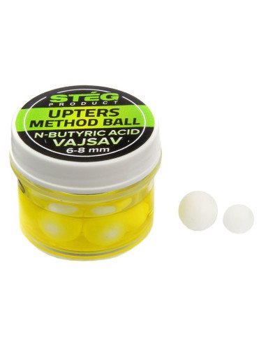 Steg Upters Method Ball N-Butyric Acid 6-8mm 10 Stück Fake Wafter Soft Baits in Dip Wiederverwendbar-M.F. Wafter-JJ-Fishing