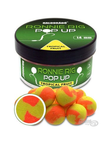 Haldorado Ronnie Rig Pop Up Tropical Fruit 14mm 30g Bi-Color Köder Extra Intensiv-Pop Up´s-JJ-Fishing