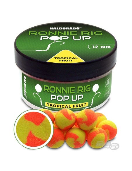 Haldorado Ronnie Rig Pop Up Tropical Fruit 12mm 30g Bi-Color Köder Extra Intensiv-Pop Up´s-JJ-Fishing