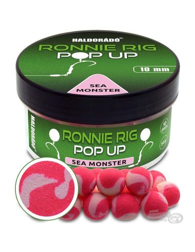 Haldorado Ronnie Rig Pop Up Sea Monster 10mm Bi-Color Köder Extra Intensiv Method Feeder-M.F. Pop Up ́s-JJ-Fishing