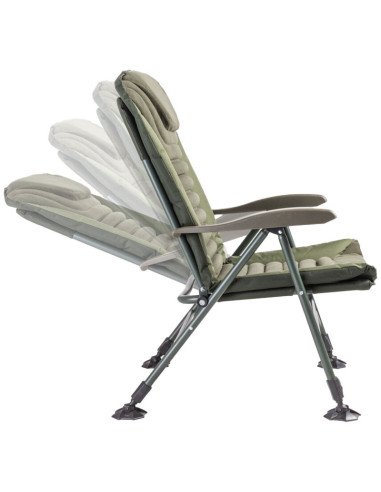 Mivardi Quattro Chair Professional Angelsessel Bequem Gepolstert verstellbare Rückenlehne-Angelliegen & Angelstühle-JJ-Fishing