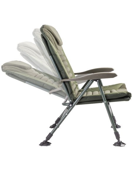 Mivardi Quattro Chair Professional Angelsessel Bequem Gepolstert verstellbare Rückenlehne-Angelliegen & Angelstühle-JJ-Fishing