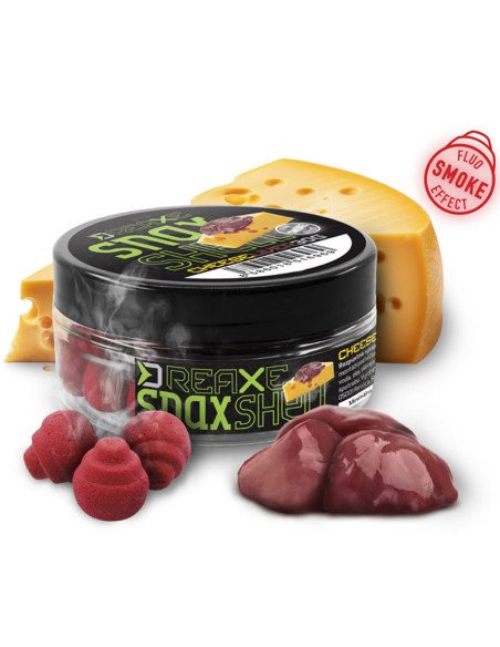Delphin D SNAX SHELL Wafter Käse & Leber 14mm 30g Balanced Smoke Effect Method Feeder Hochintensive Angelköder-M.F. Wafter-JJ...