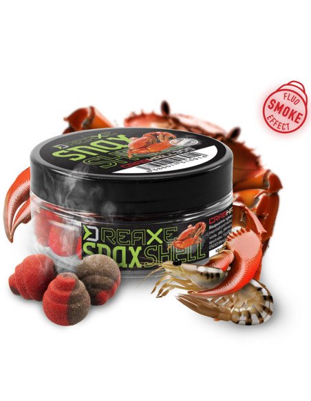 Delphin D SNAX SHELL Wafter Krabbe & Krill 10mm 30g Balanced Smoke Effect Method Feeder Hochintensieve Angelköder-M.F. Wafter...