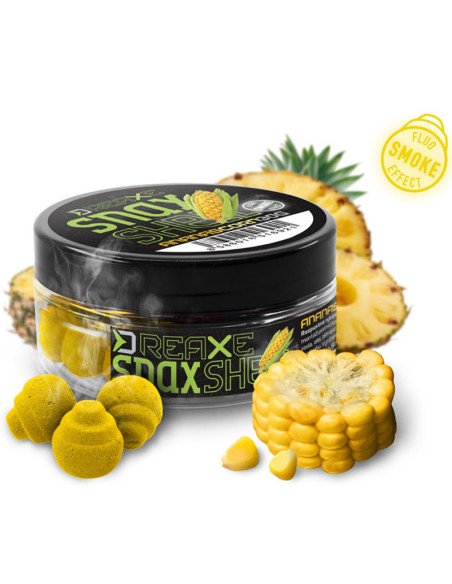 Delphin D SNAX SHELL Wafter Mais & Ananas 10mm 30g Balanced Smoke Effect Method Feeder Hochintensive Angelköder-M.F. Wafter-J...
