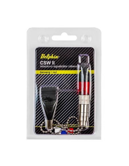 Delphin Chain bite alarm CSW II Rot Bissanzeiger Hänger-Bissanzeiger & Bobbins-JJ-Fishing