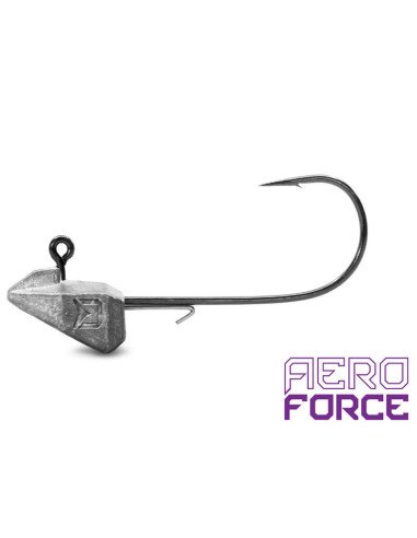 Delphin AeroFORCE Jig mit Halter 3g 1/0 5 Stück Jighaken Standup Jig Zander Gummifisch Montage-Hook & Co-JJ-Fishing