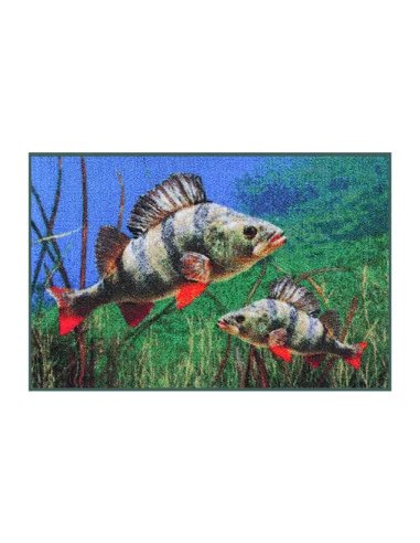 Bivvy Mat Barsch unter Wasser Fußmatte 60x40cm Zelt Matte Bivvy Mat-Bivvy Mat - Fußmatten-JJ-Fishing