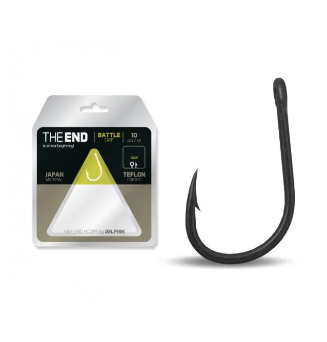 Delphin Hook THE END Carp Battle Carp Hook 10pcs-Hook & Co-JJ-Fishing Delphin Hook THE END Carp Battle Carp Hook 10pcs-Hook & Co-JJ-Fishing