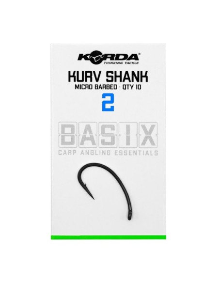 Korda Basix Kurv Shank 2 Micro Barbed Angelhaken Extra Scharf-Hook & Co-JJ-Fishing