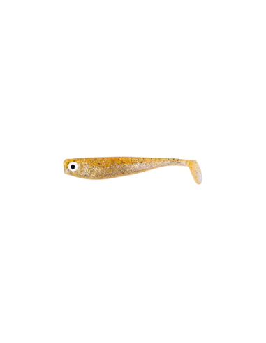 Zeck Fishing ZANDER Gummi Goldglitter 9cm 5,9g 3 Stück Low-Action Gummifisch von Sebastian Hänel Gummiköder Spinnfischen-Gumm...