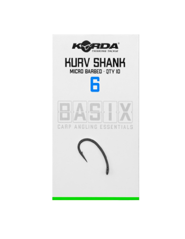 Korda Basix Kurv Shank 6 Micro Barbed Angelhaken Extra Scharf-Hook & Co-JJ-Fishing