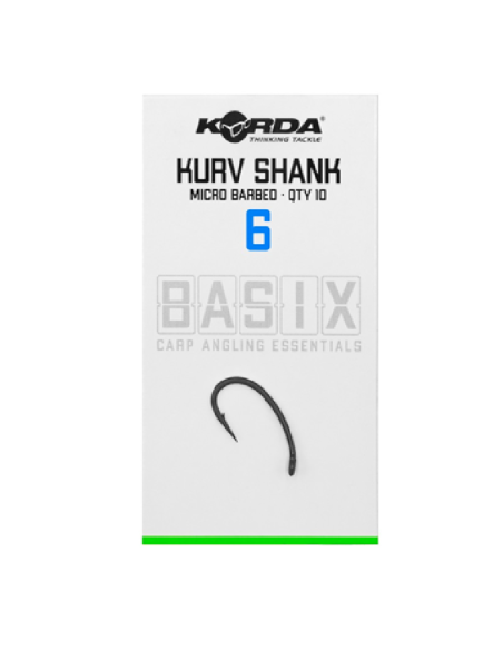 Korda Basix Kurv Shank 6 Micro Barbed Angelhaken Extra Scharf-Hook & Co-JJ-Fishing