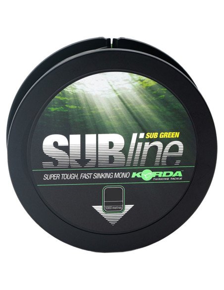 Korda Subline 20lb 0,43mm 1000m Green Monofile Hochleistungs Angelschnur Ultra Tough-Schnüre-JJ-Fishing
