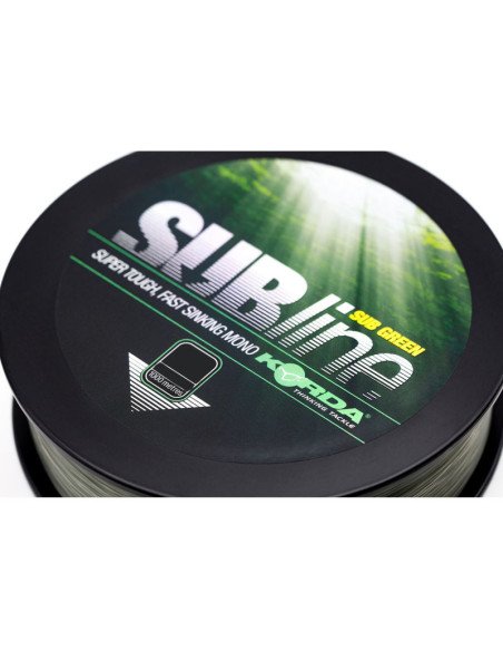 Korda Subline 20lb 0,43mm 1000m Green Monofile Hochleistungs Angelschnur Ultra Tough-Schnüre-JJ-Fishing
