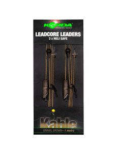 Korda Kable Leadcore Leader Heli Safe 1m 2 Stück Gravel Fischschutz Verwicklungsschutz-Leader & Leadcore-JJ-Fishing