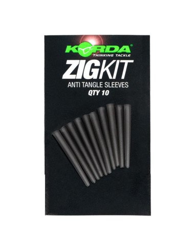 Korda Zig Anti Tangle Sleeve 10 Stück clear-Zig-Rig Zubehör-JJ-Fishing