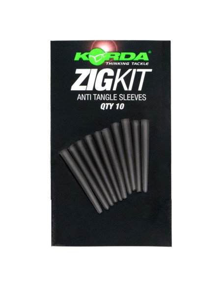 Korda Zig Anti Tangle Sleeve 10 Stück clear-Zig-Rig Zubehör-JJ-Fishing