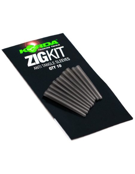 Korda Zig Anti Tangle Sleeve 10 Stück clear-Zig-Rig Zubehör-JJ-Fishing