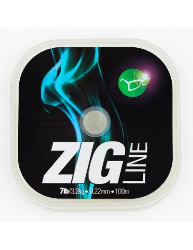 Korda Zig Line 7lb 0,22mm 100m Auftreibende Monofile Angelschnur-Zig-Rig Zubehör-JJ-Fishing