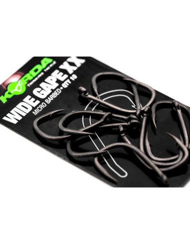 Korda Wide Gape XX Size 6 10 Stück Micro Barbed Angelhaken Extra Scharf Ultra Stark-Hook & Co-JJ-Fishing