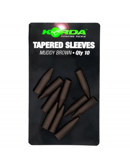 Korda Tapered Silicone Sleeves 10 Stück Brown Rubber for Clips-Anti Tangle-JJ-Fishing