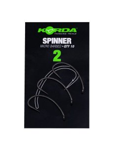 Korda Spinner Size 2 Micro Barbed 10 Stück Angelhaken Extra Scharf-Hook & Co-JJ-Fishing