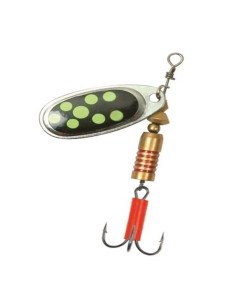 Q-Tac Profi Spinner 6g Schwarz-Grün Spinnköder Predator Bait-Blinker / Spinnköder-JJ-Fishing