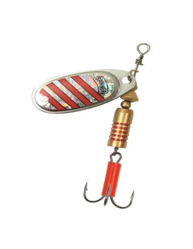 Q-Tac Profi Spinner 10g Silber-Fex Spinnköder Predator Bait-Blinker / Spinnköder-JJ-Fishing