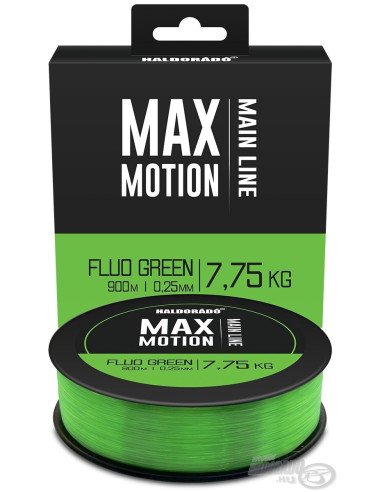 Haldorado MAX MOTION Fluo Green 0,25mm 900m Angelschnur Hochleistungs Schnur Wettkampf Qualität-Endtackle-JJ-Fishing