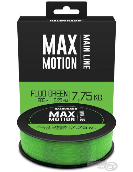 Haldorado MAX MOTION Fluo Green 0,25mm 900m Angelschnur Hochleistungs Schnur Wettkampf Qualität-Endtackle-JJ-Fishing