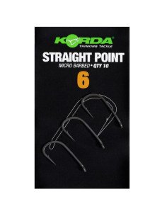 Korda Straight Point Size 6 Micro Barbed 10 Stück Angelhaken Extra Scharf-Hook & Co-JJ-Fishing 2