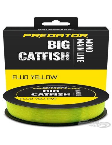 Haldorado PREDATOR Welsschnur Fluo Yellow 0,80mm 300m Monofile Angelschnur Premium Qualität-Endtackle-JJ-Fishing