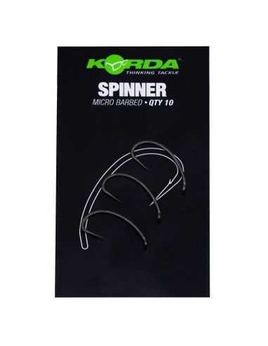 Korda Spinner Size 4 Micro Barbed 10 Stück Angelhaken Extra Scharf-Hook & Co-JJ-Fishing