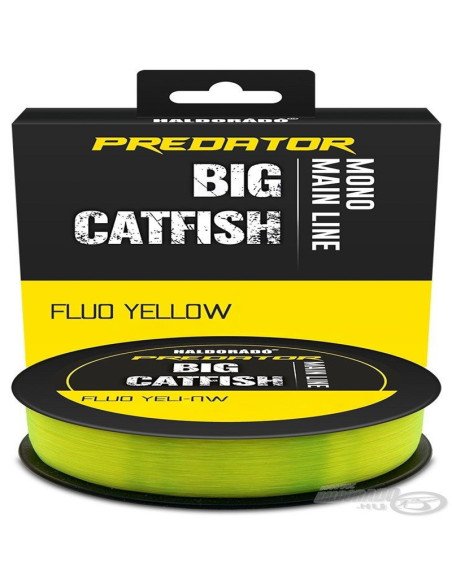 Haldorado PREDATOR Welsschnur Fluo Yellow 1,00mm 180m Monofile Angelschnur Premium Qualität-Endtackle-JJ-Fishing