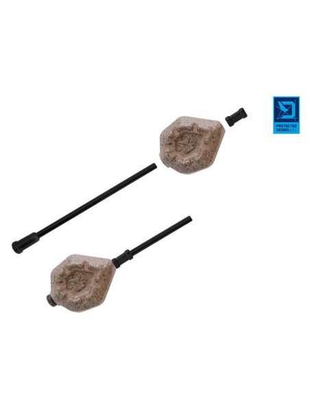 Delphin CyberBARBED Tube 40g 1 Stück Inline Blei Coated Angelblei Weitwurf-Blei-JJ-Fishing