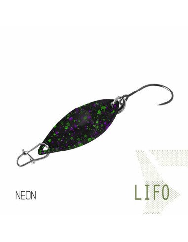 Delphin LIFO Spoon Neon 1 Stück 2,7cm 2,5g Hook 8 Forellen Blinker Trout Bait Spinnköder Ultra Leicht-Blinker / Spinnköder-JJ...