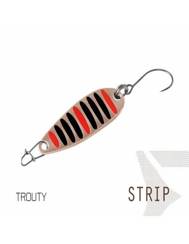 Delphin STRIP Spoon Trouty 1 Stück 3,2cm 2g Hook 8 Forellen Blinker Trout Bait Spinnköder Ultra Leicht-Blinker / Spinnköder-J...