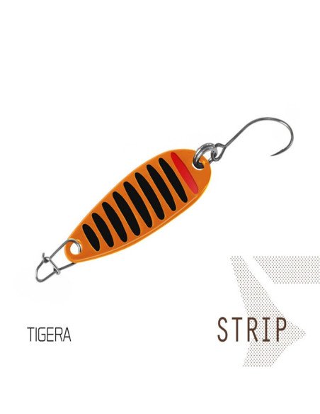 Delphin STRIP Spoon Tigera 1 Stück 3,2cm 2g Hook 8 Forellen Blinker Trout Bait Spinnköder Ultra Leicht-Turn signals / spinnin...