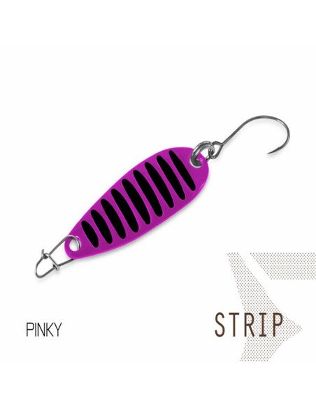 Delphin STRIP Spoon Pinky 1 Stück 3,2cm 2g Hook 8 Forellen Blinker Trout Bait Spinnköder Ultra Leicht-Blinker / Spinnköder-JJ...