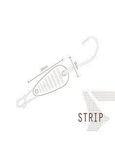 Delphin STRIP Spoon Indigo 1 Stück 3,2cm 2g Hook 8 Forellen Blinker Trout Bait Spinnköder Ultra Leicht-Blinker / Spinnköder-J... 2