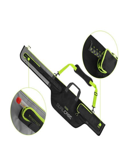 Delphin REAXE DualCASE 125cm 2 Angelruten Rutentasche 3-teilig Angelrutentasche-Taschen-JJ-Fishing