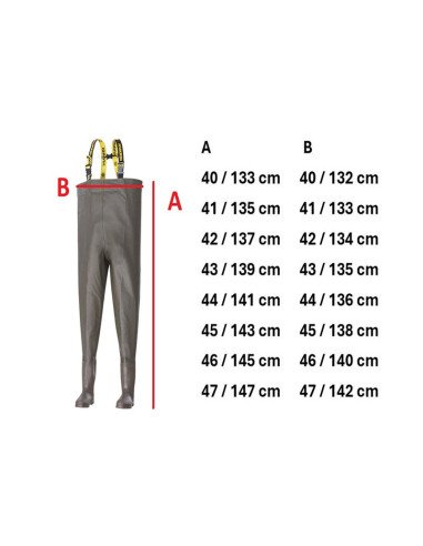 Mivardi Hardcore MC Wathose Größe 41 Wasserdicht Stiefel Anglerhose-Clothing-JJ-Fishing