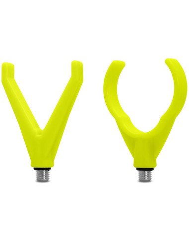 Delphin HoldSET 2 Stück Fluo Gelb Uni Rod Rest Rutenauflagen Set-Rutenauflagen-JJ-Fishing