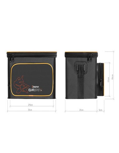 Delphin EvaSPIN WALK L Spinnfischen-Tasche EVA Angeltasche Wasserdichte Angeltasche-Tackle & Co-JJ-Fishing
